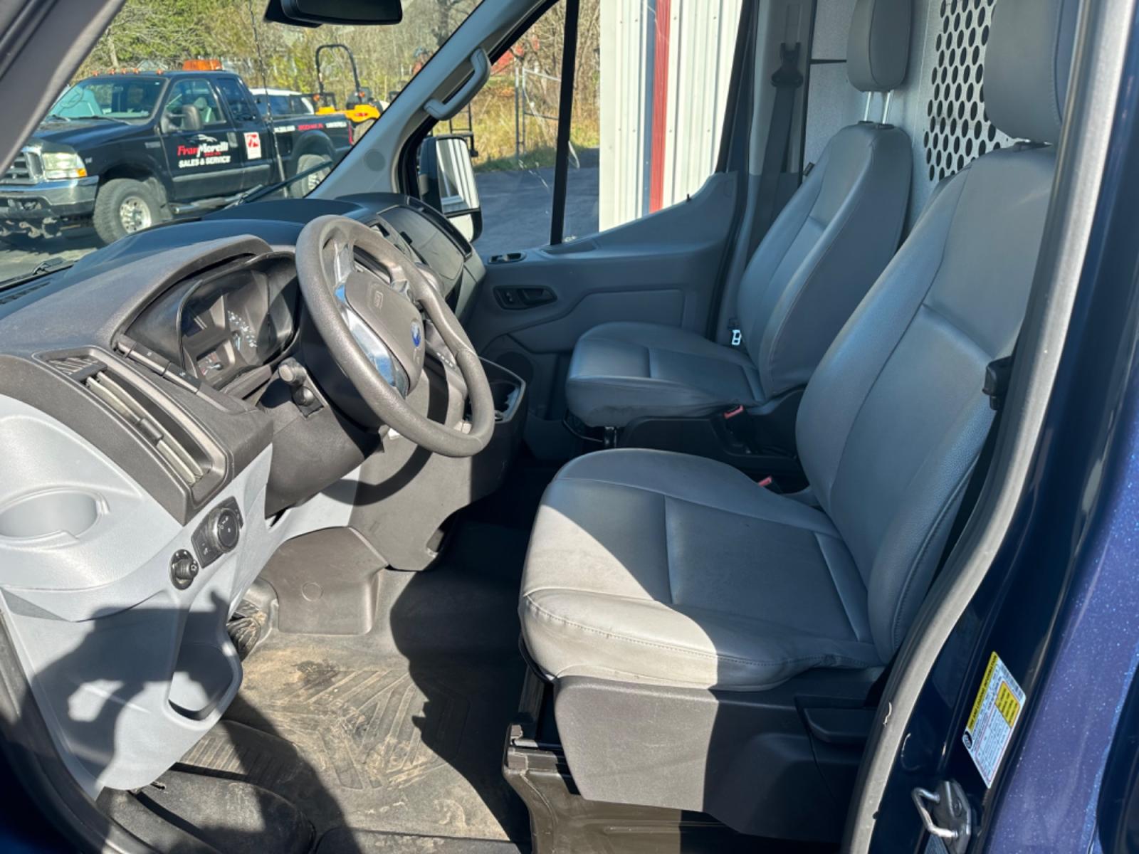 2018 Blue Ford Transit (1FTYR2CG2JK) , automatic transmission, located at 8464 Route 219, Brockway, PA, 15824, (814) 265-1330, 41.226871, -78.780518 - MUST SEE VAN...STOP AND CHECK OUT THIS 2018 FORD T250 CARGO VAN WITH BINS AND LADDER RACK. V6, AUTOMATIC, AIR CONDITION AND MORE. SERVICED AND READY TO GO. - Photo #2